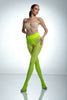 Amour Hip Lace Crotchless Tights - Fluo Yellow