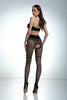 Amour Lolita Crotchless Tights - Black