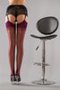Gio Fully Fashioned Stockings - Point Heel, Plum