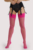 Playful Promises Pink Peacock Seamed Stockings