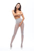 MissO P703 Open Seamless Tights - Silver
